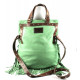 Light Green Tracolla Frange con Manico