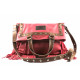 Fuchsia Tracolla Frange con Manico