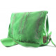 Light Green Tracolla Indianina Microborchie Scamosciato